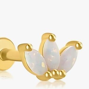 14K Gold Plated Sterling Silver Cartlidge Piercing Stud